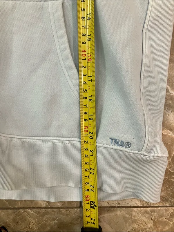 TNA Cozy Hoodie Blue Size M - Image 6