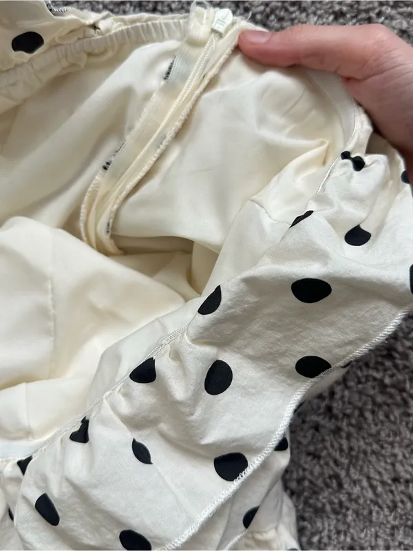 SHEIN White Maxi Dress with Black Polka Dots - Image 5