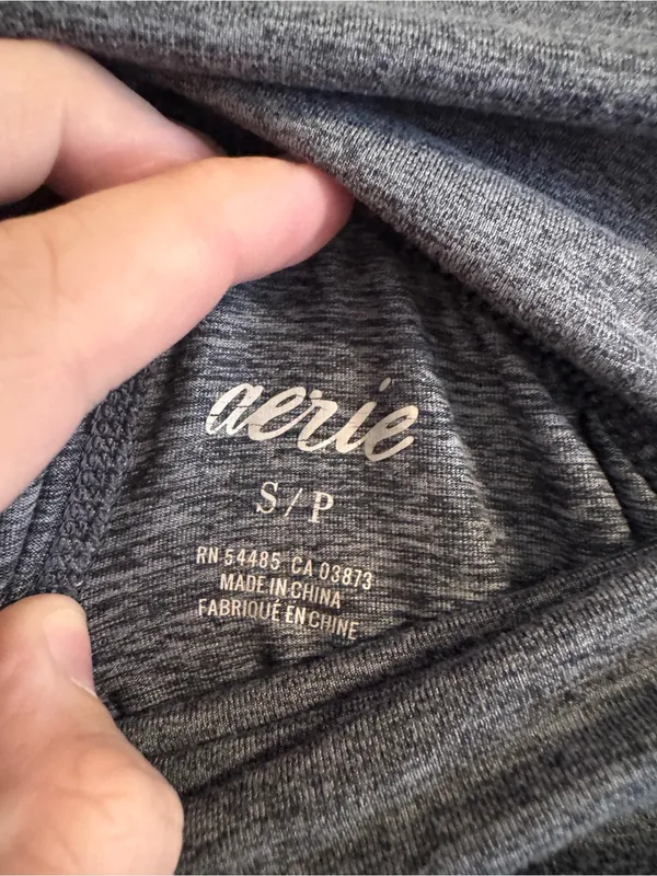 aerie Charcoal High-Waist Jogger Lounge Pants - Image 2