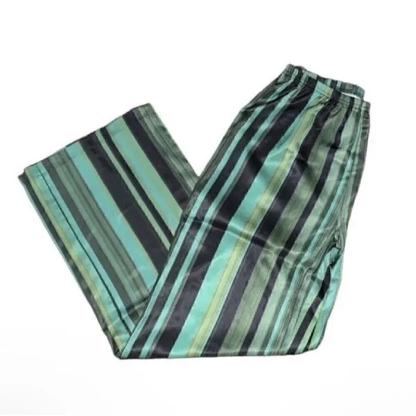 Plush Revolve Striped Green & Black Pants Vest Set(Size Small) - Image 6