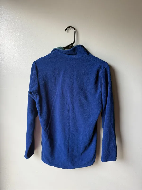 Patagonia Capilene Blue Quarter Zip Fleece Pullover – Size Small - Image 4