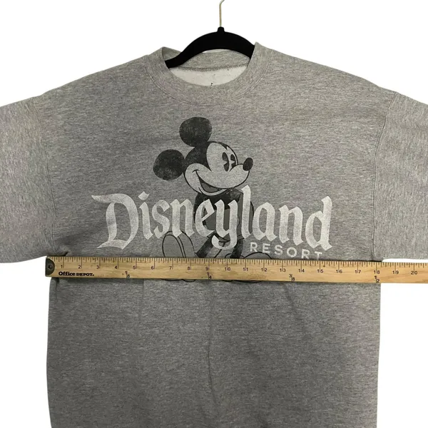 Disney Parks Classic Mickey Disneyland Resort Gray Sweatshirt Size Small - Image 6