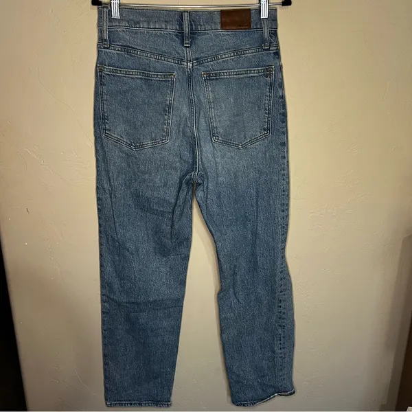 Madewell The Perfect Vintage Straight Distressed High‎ Rise Denim Jeans - Image 7