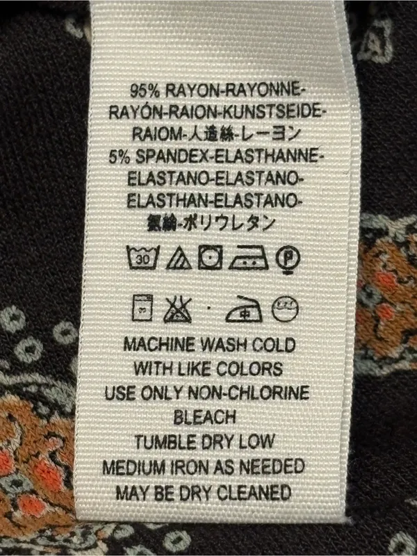 Free People Sydney’s Printed Top size Medium retro, geometric print. - Image 8