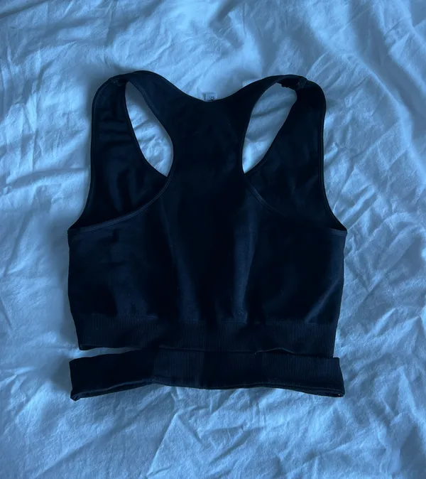 NIKIBIKI Black Side-Cutout Racerback Crop Top - Image 3