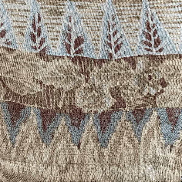 Vintage Petites Earthy Crinkle Rayon Tiered Patchwork Boho Maxi Skirt Festival‎ - Image 10
