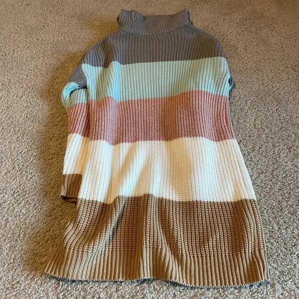 it's our time Striped turtleneck sweater dress‎ - Image 3