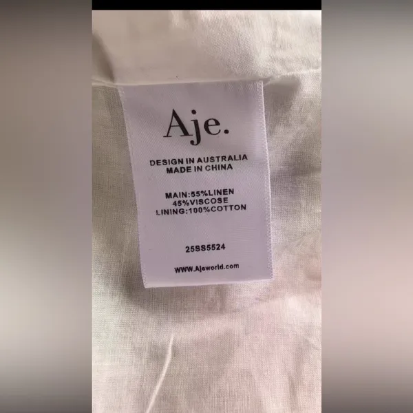 AJE EARTHA MIDI DRESS US4 White Size 4 - Image 10