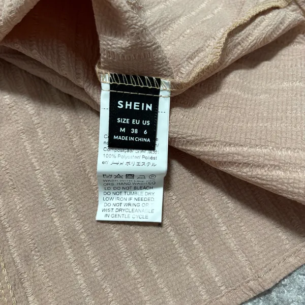 SHEIN Blush Pink Pleated A-Line Midi Skirt - Image 5