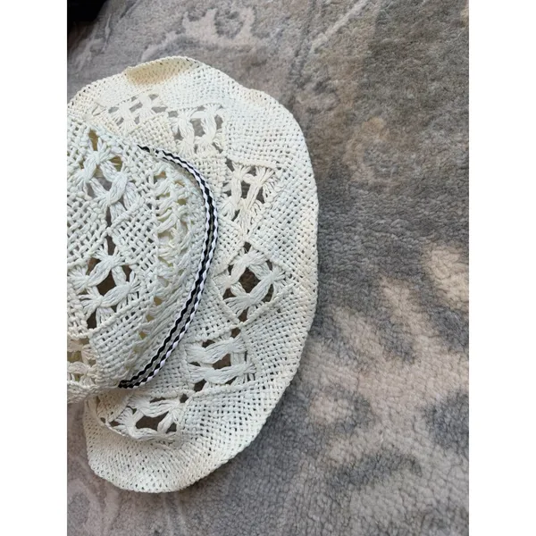 Melrose & Market Straw Hat Natural One Size NWT - Image 8