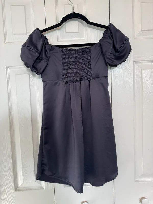 Olivaceous WORN ONCE SATIN DRESS - Image 3