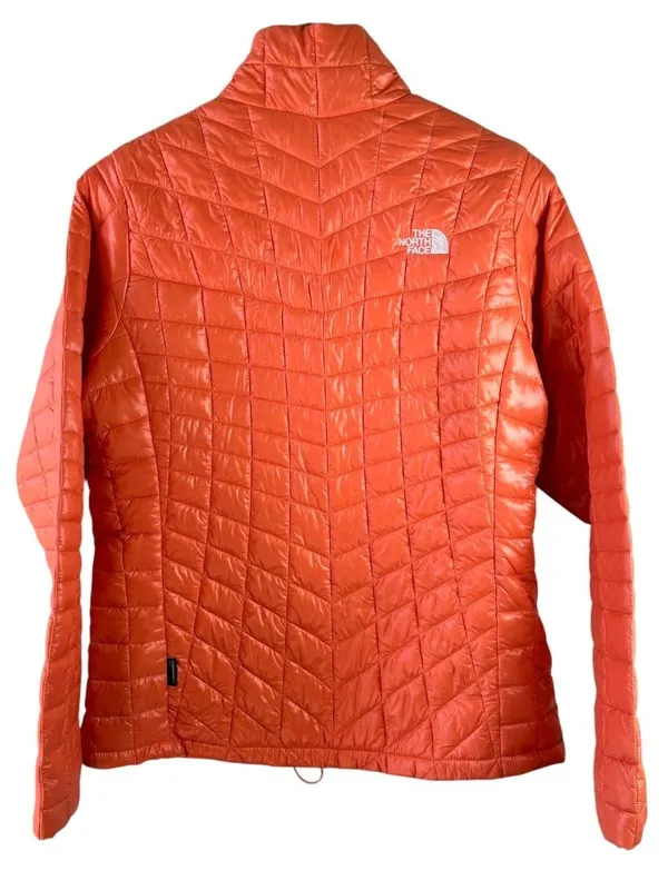 The North Face ThermoBall Eco Jacket Womens L Orange Quilted Insulated Puffer - Image 5