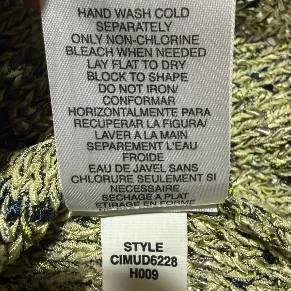 Sigrid Olsen M Knit Tank Top Green Grunge Indie Artsy Boho Alt Minimalist‎ Y2K - Image 6