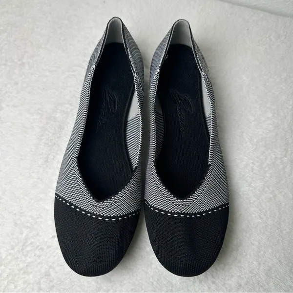 Bacia Flats Shoes Women Knit Ballet Flat Slip on Comfort Washable Dress Shoes - Image 6