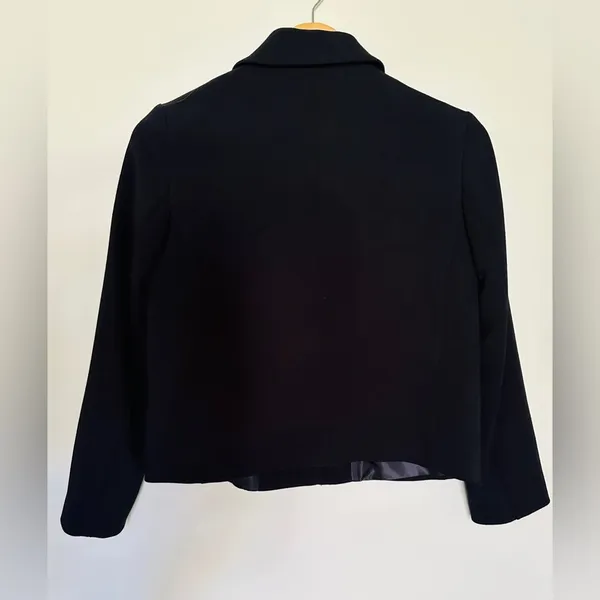 Zara Black Tailored Blazer with Cropped Silhouette Sz XS Lined‎ - Image 8