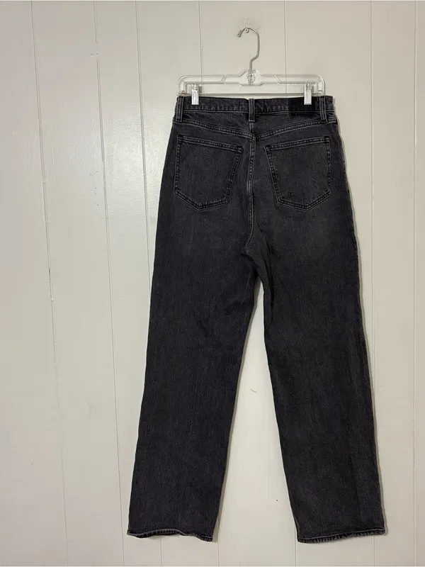 Abercrombie & Fitch 90s Relaxed Criss Cross Jeans Black Size 29 8 High Rise - Image 8