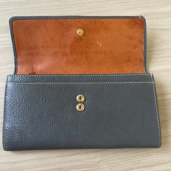 Dooney & Bourke Charcoal Leather Wallet - Image 4