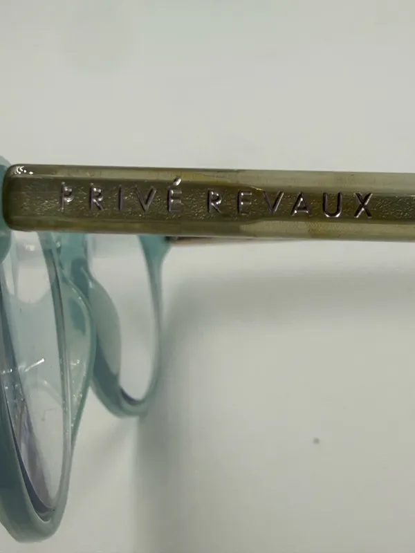 Privé Revaux The Jules Ice Blue Reading Glasses +2.00 Blue Light Blocking - Image 5