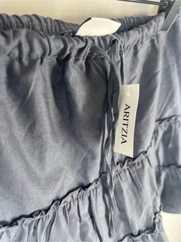 Aritzia Sunday Best Macaron Tiered Mini Skirt Vintage Navy XS NWT - Image 7