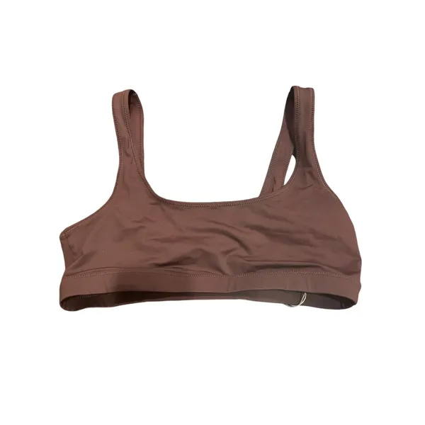 skims Skims Signature Swim Tank Bikini Top in Cocoa size large NWT - Image 2