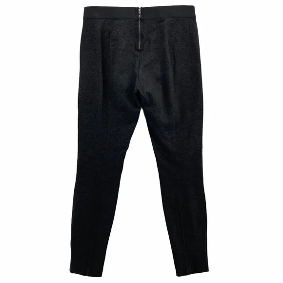 J. Crew Charcoal Stretch‎ Mid Rise Pixie Pant Seamed Skinny Exposed Zipper - Image 2