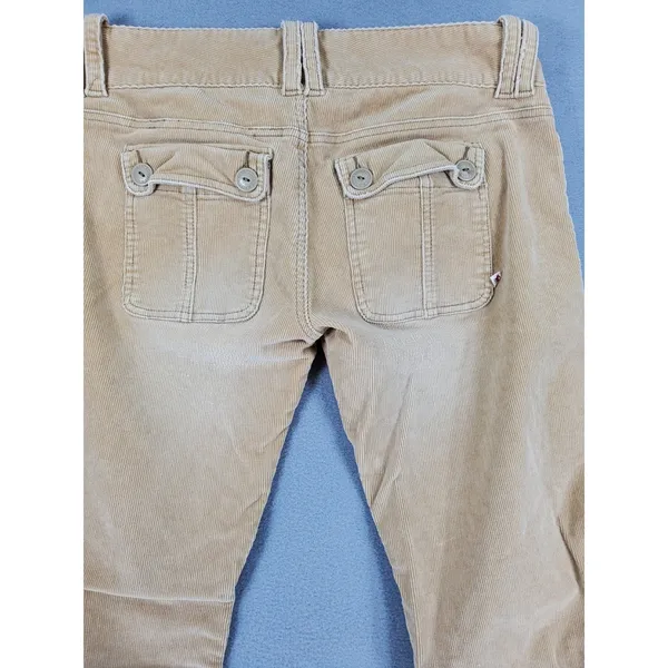 Abercrombie Y2K Low Rise Corduroy Pants Flare Sz 10 Boho Indie Festival Cargo - Image 4