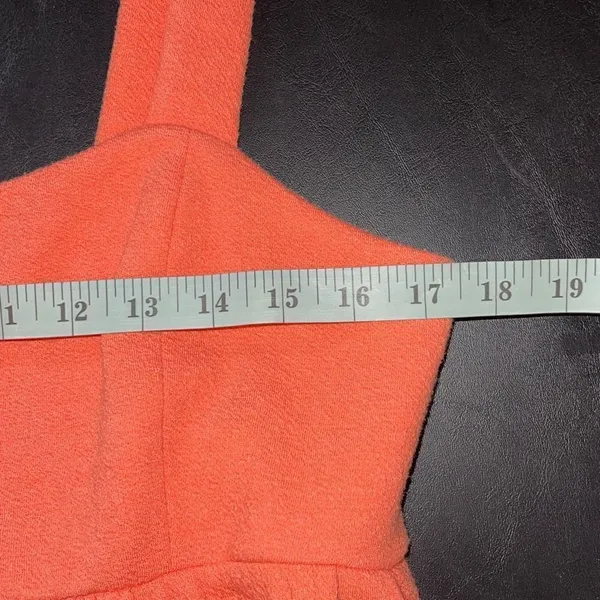 Scoop Women's Tiered Dress Midi Sleeveless Drop Waist Orange/Coral Size Large 12 - Image 6