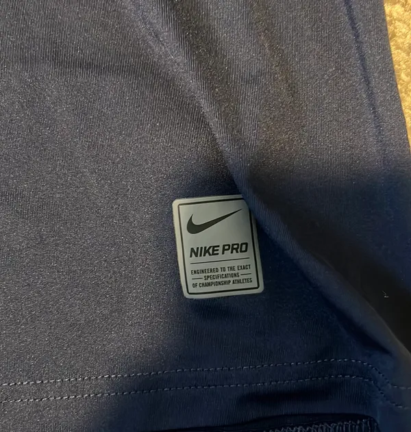 Nike Navy  Pro Shirt - Image 2