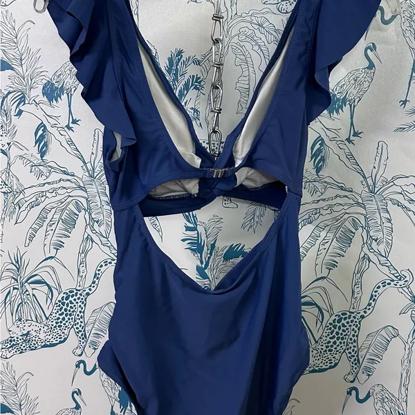 Cupshe Deep Blue Women’s One Piece Swimsuit - Image 2