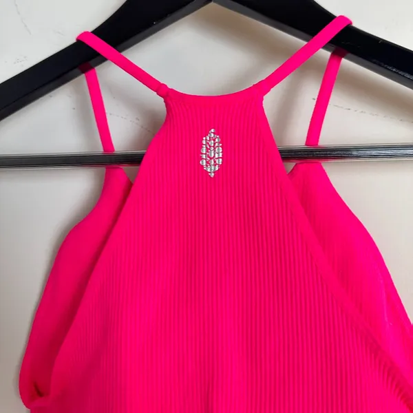 FREE PEOPLE Movement Happiness Runs Crop Tank in Hot Pink X-Small/Small - Image 5