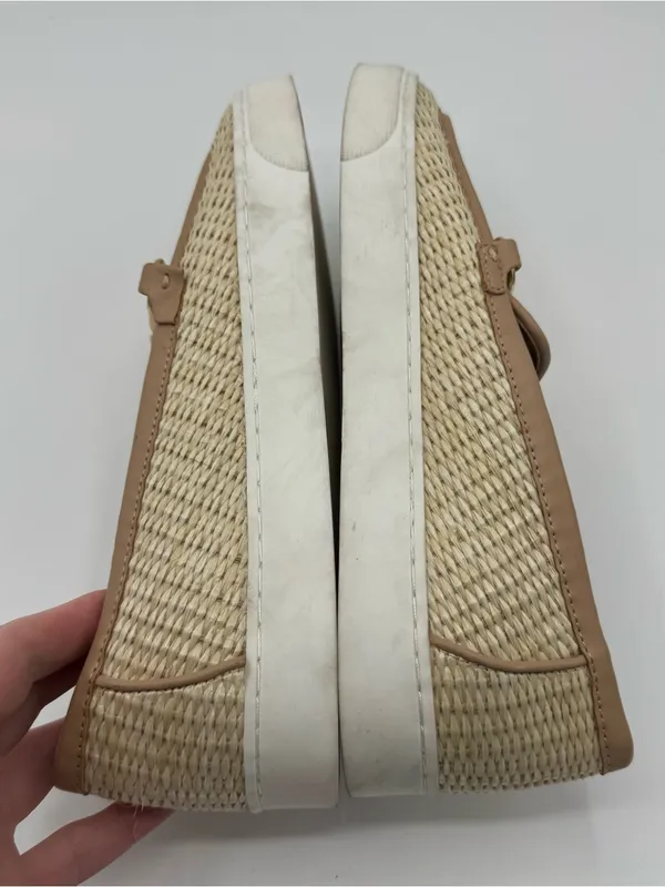 Nordstrom Freddie Bit Loafer Sneaker Women 8.5 Tan Good‎ Coastal Quiet Luxury - Image 6