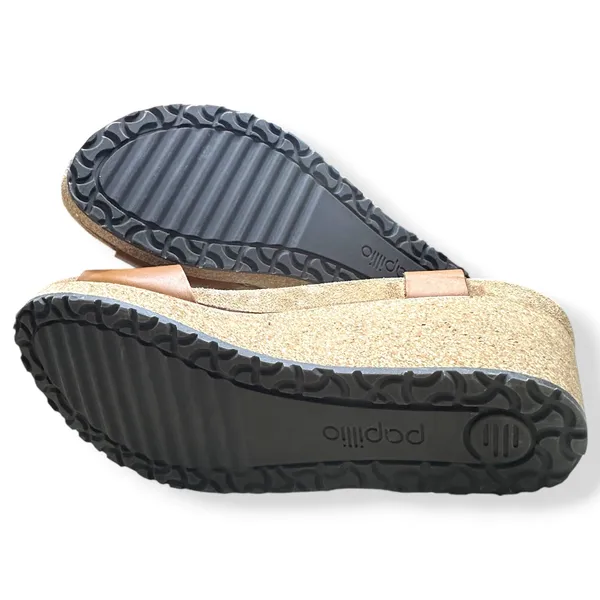 Papillio Birkenstock Wedge Sandals Brown Soley Leather Coastal Boho Womens 39 - Image 6