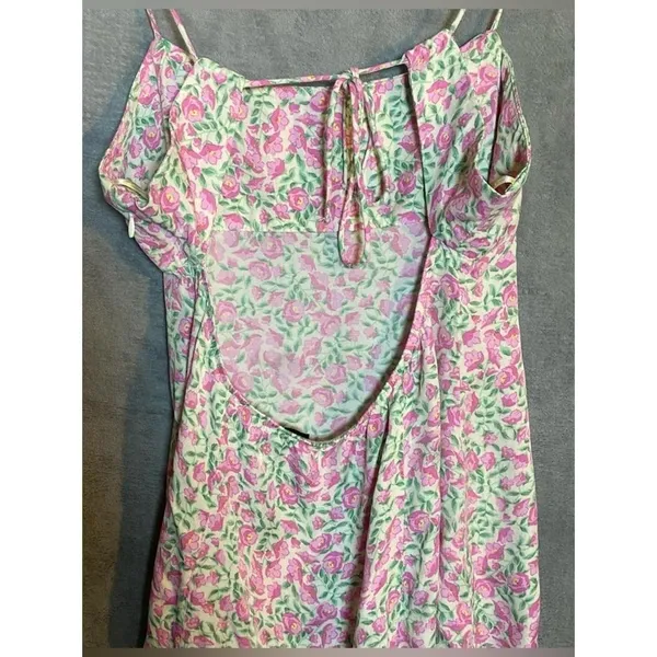 Zara Floral Mini Floral Coquette Preppy Dress‎ Romantic size Large - Image 8