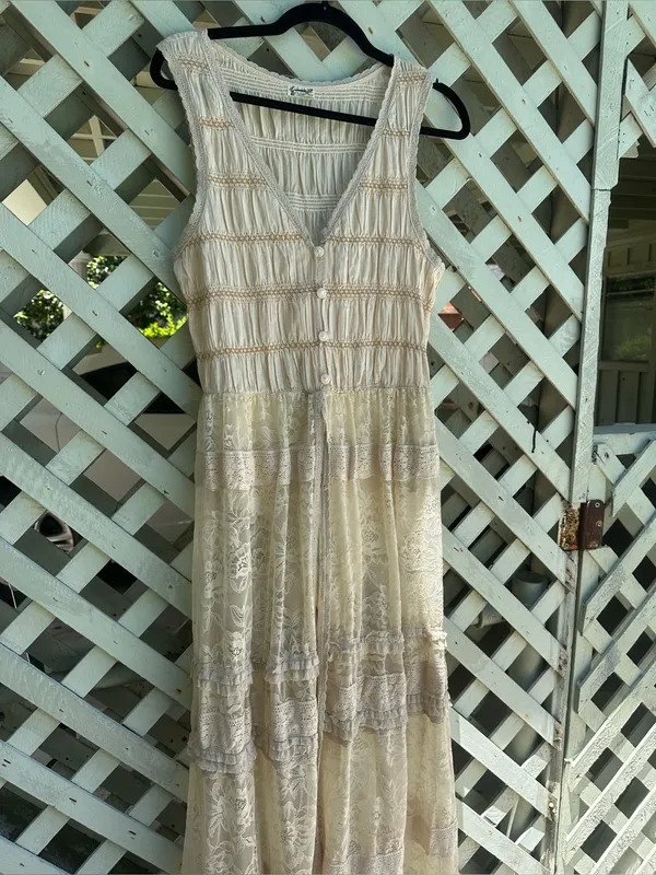 Free people Sweet Saloon Sleeveless Maxi Bodysuit - Image 5