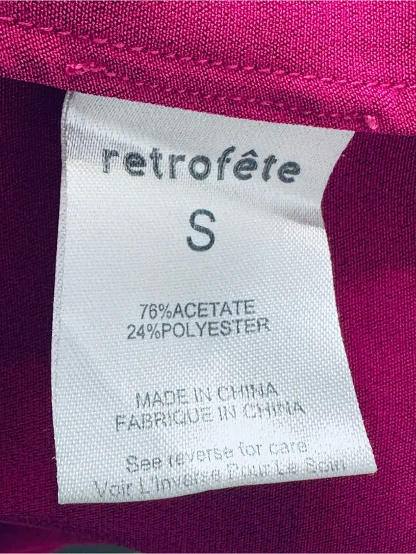 Retrofête Kasha Neon Pink Satin Wide Leg Pant - Image 11