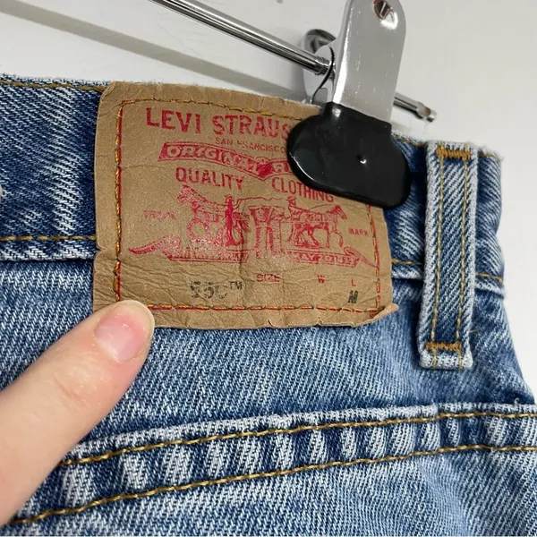 Levi’s Vintage 550 Classic Relaxed Straight Leg Jeans Womens 12 Blue 90s Denim - Image 8