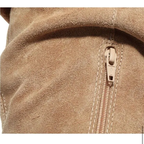 Steve Madden Haimi Suede Boots.‎ Women's Size 6.5M, Tan NEW MSRP $170 B65 - Image 8