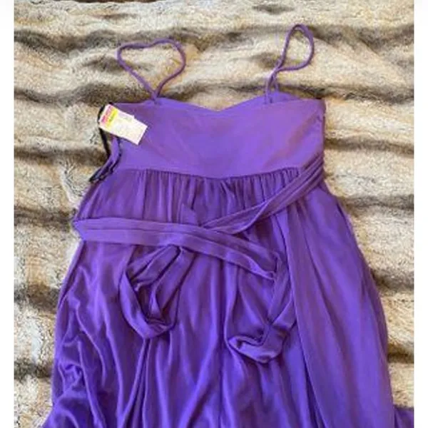Purple Short Semi Formal Dress - Image 5