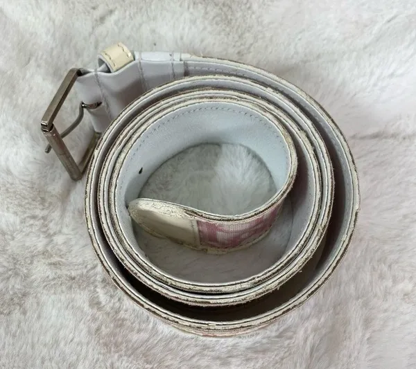 Authentic Pink Monogram Belt - Image 8