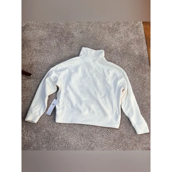 Alo Yoga Polar Fleece Hazy Pullover - Ivory - Image 6