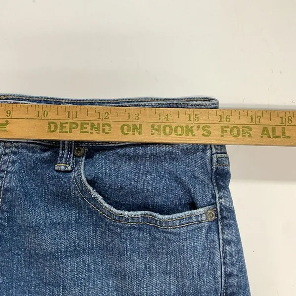 Lucky Brand Blue Jean Shorts The Roll Up Womens 6/28 Mid Rise Regular Wash Denim - Image 12