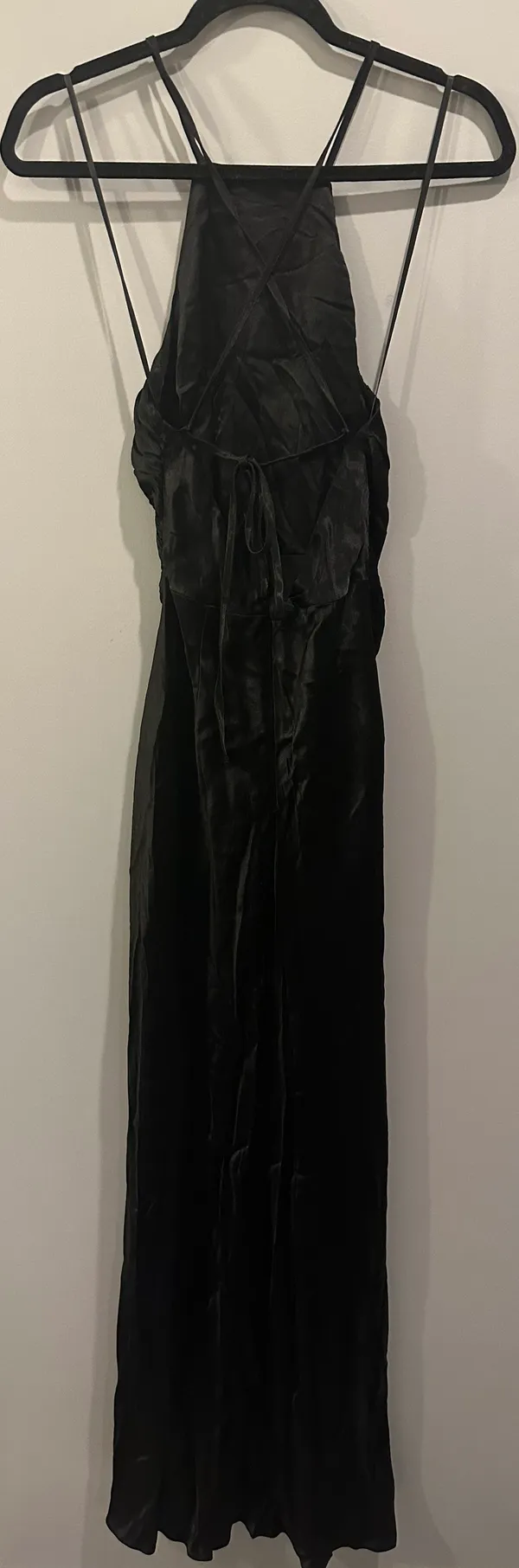 Mable Brand Strappy Tie Back Satin Maxi Dress - Image 4