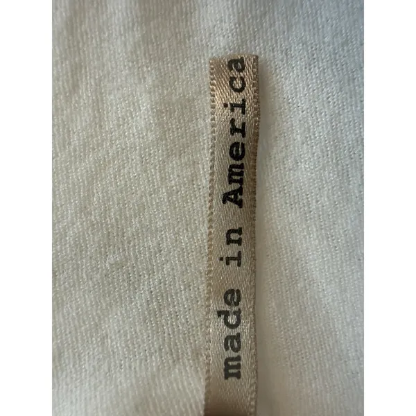 VTG Y2K Pete USA Ruche Ruffled Ivory Cardigan‎ Lagenlook Boho Festival Pirate XL - Image 8