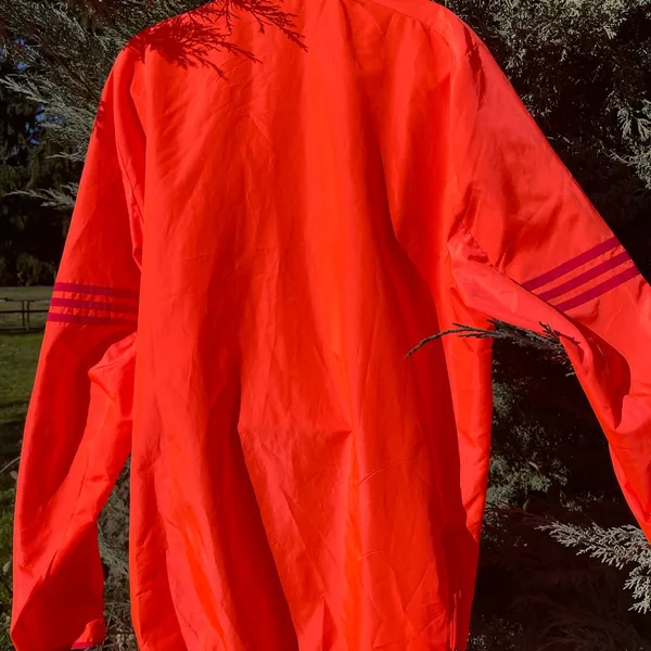 Adidas Women's Bright orange Windbreaker - Image 4