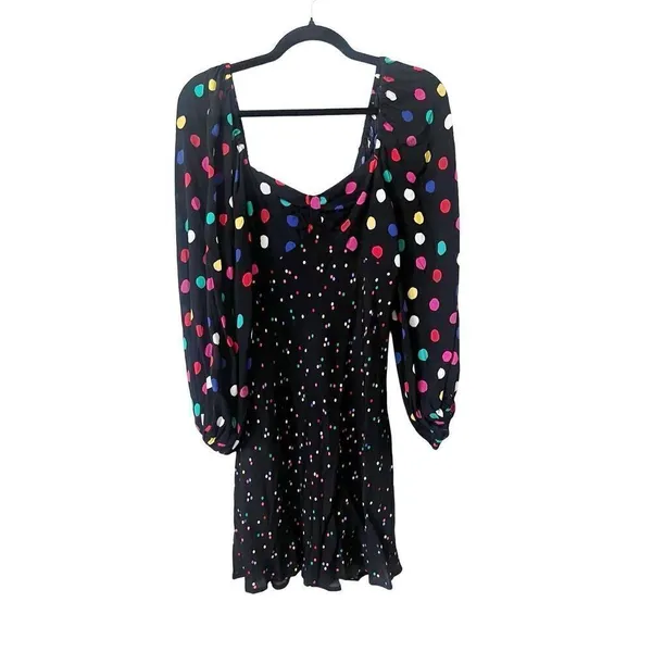 Rixo‎ for Target Black Polka Dot Long Sleeve Dress - Image 3