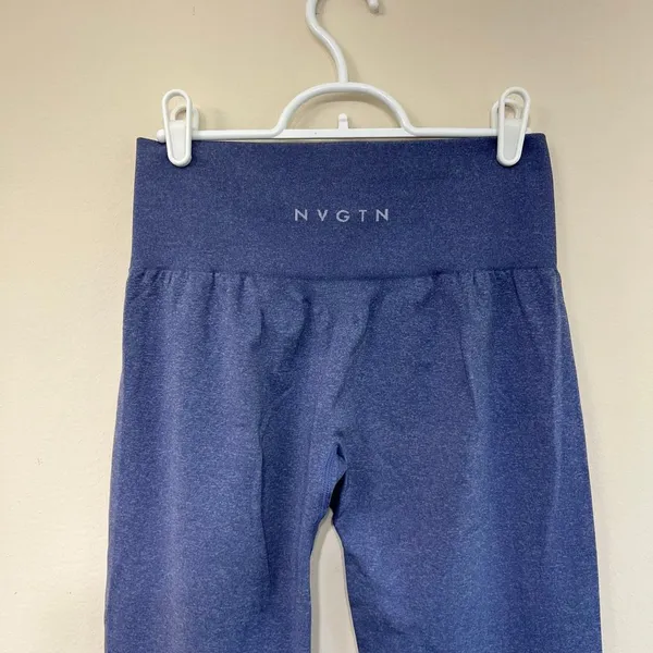NVGTN Blue NV Seamless Leggings High Rise Medium - Image 3