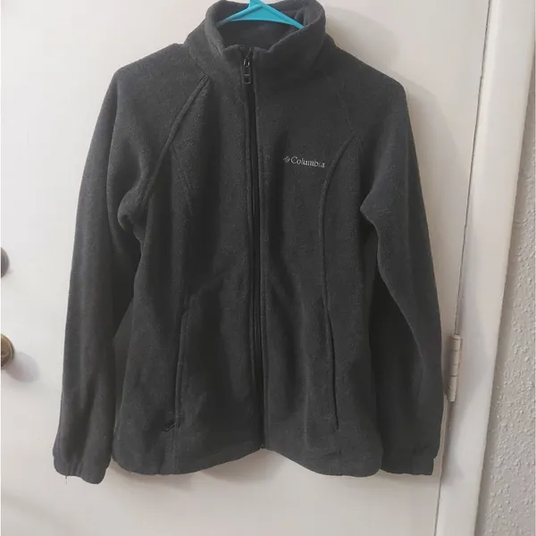 Columbia Gray Long Sleeve Zip Jacket S Gorpcore Cozycore Slow Fashion Utility - Image 5