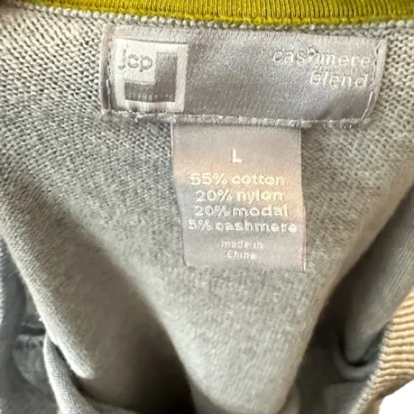 JC Penney Cashmere Blend‎ Owl Sweater Gray Size L - Image 4