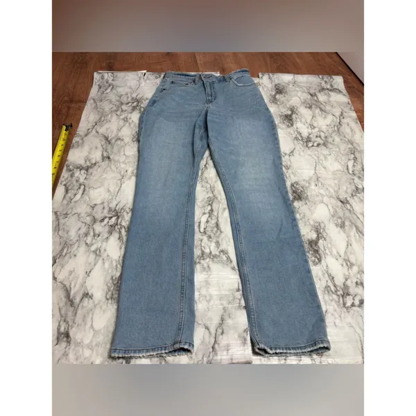 Abercrombie & Fitch Curve Love The 90s Slim Straight Ultra High Rise Jeans 28/6 - Image 2