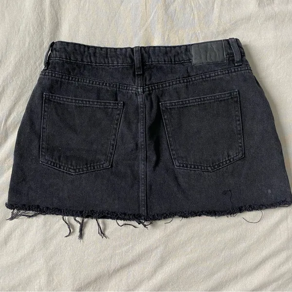 Cotton On Black Denim‎ Mini Skirt - Image 3